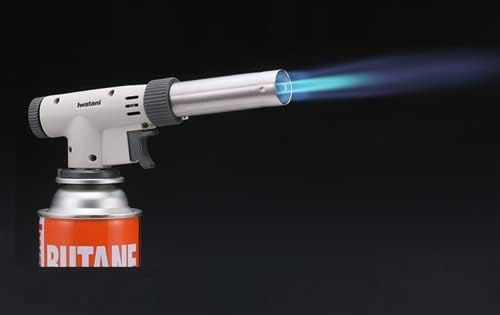 Great Value - Iwatani PRO2 Culinary Professional Kitchen Butane Torch - Adjustable Flame Shape Strength 2700 F - Sous Vide Crème Brulee Pastries - Anti-flare - Incl. Stabilizing Stand - Butane Fuel Not Included