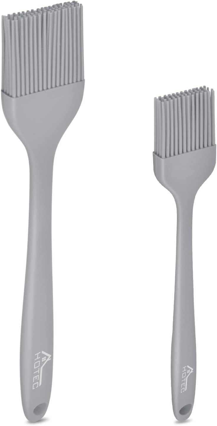Hot Sale - HOTEC 600℉ Heat Resistant Silicone Basting &Pastry Brush, Multicolor 5 - BPA Free, Dishwasher safe For Marinading Meat Grill Oil Butter Sauce, For Pastry Sausages Desserts Turkey, Barbecue