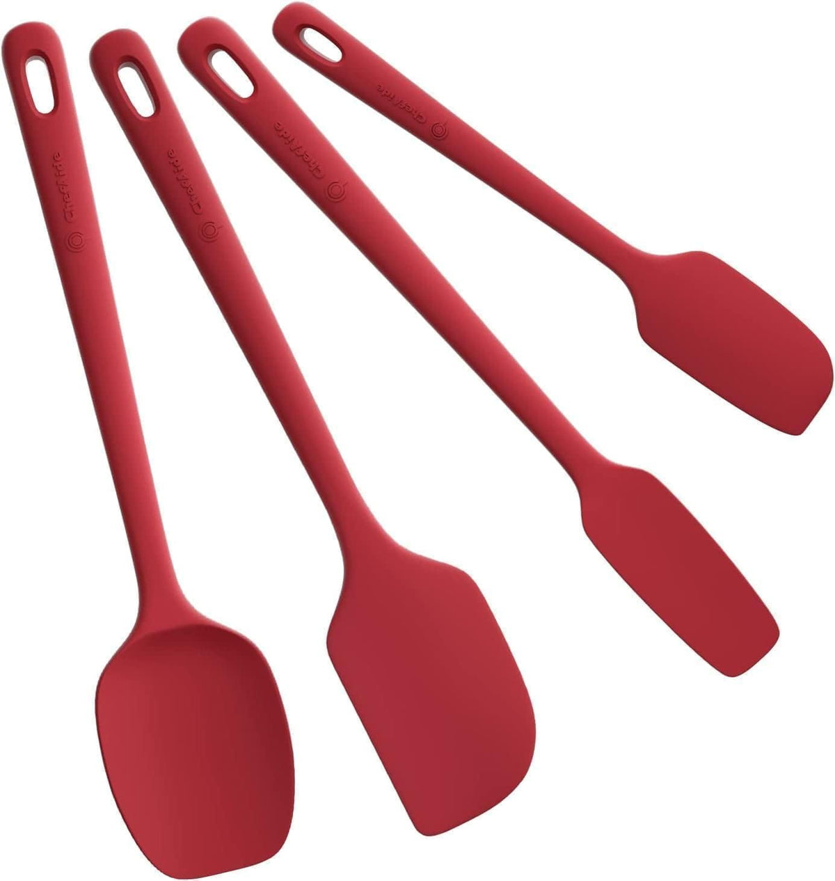 Best Seller - ChefAide 5 Pieces Silicone Spatulas Set, Heat Resistant Rubber Spatula - Food Grade Silicone, Heat Resistant Up to 600°F, Upgrade Strong Handle, Safe for Nonstick Cookware,Ideal for Cooking & Baking