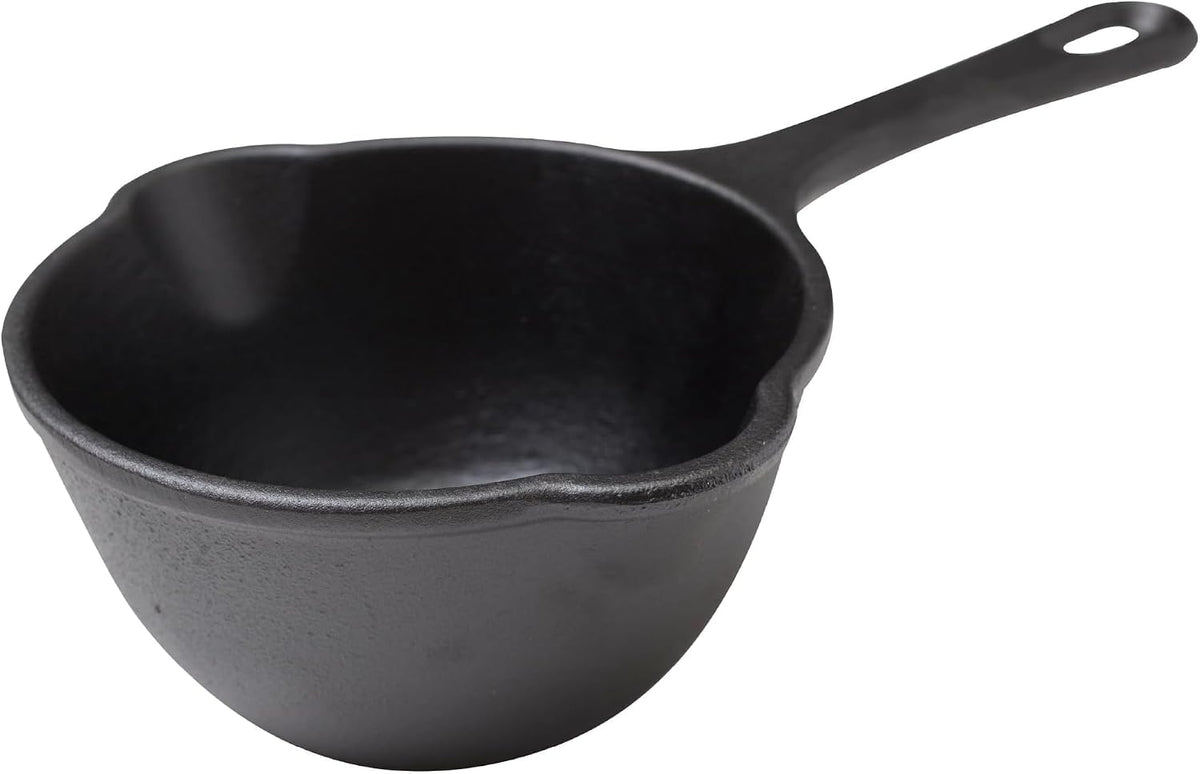 Limited-Time Deal - Victoria Cast Iron Saucepan, Cast Iron Melting Pot, Made in Colombia, 2QT