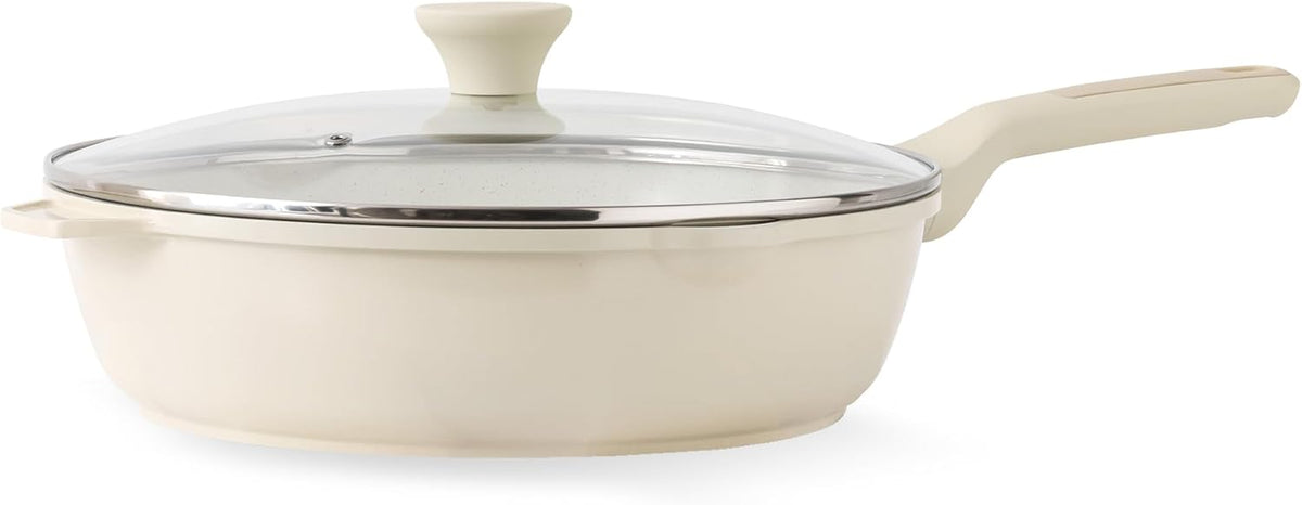 Special Offer - SENSARTE Nonstick Skillet, Deep Frying Pan 10/11/12-inch, Saute Pan with Lid, Stay-cool Handle, Healthy Stone Cookware Cooking Pan, Induction Compatible (10-Inch/3.5QT)