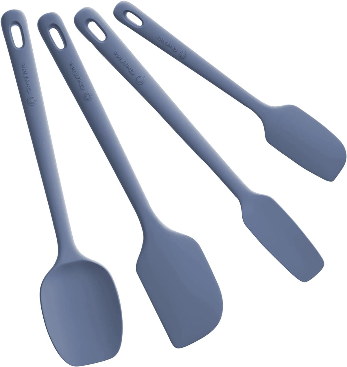 Best Seller - ChefAide 5 Pieces Silicone Spatulas Set, Heat Resistant Rubber Spatula - Food Grade Silicone, Heat Resistant Up to 600°F, Upgrade Strong Handle, Safe for Nonstick Cookware,Ideal for Cooking & Baking