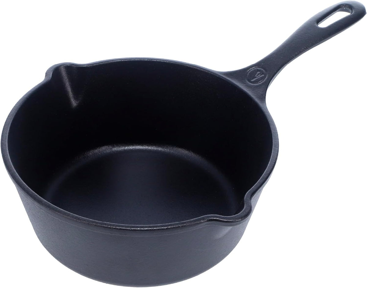 Limited-Time Deal - Victoria Cast Iron Saucepan, Cast Iron Melting Pot, Made in Colombia, 2QT