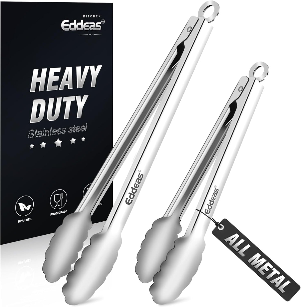 Best Seller - kitchen tweezers for cooking tweezers stainless steel tongs 12108 - Heat Resistant 600 Degrees Heavy Duty Metal Tweezers Tongs Ideal for Meat, pasta, plating Dishwasher Safe