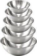 Best Seller - Gronivex Stainless Steel Mixing Bowls Set, 3-Piece (1.5, 2.2 & 3.4 Qt) - Food-Grade Metal, Dishwasher safe，Stackable Nesting & Space-Saving – For Kitchen Baking, Salads, Meal Prep, RV & Camping