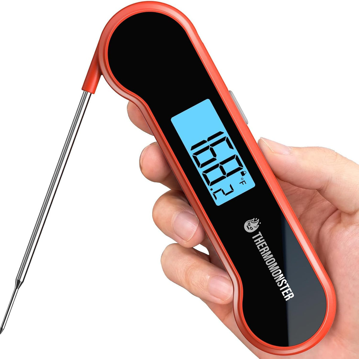 Best Seller - 0.5 Sec Instant Read Meat Thermometer Digital for Cooking, Red - NIST ±0.5℉ Precision Food Thermometer, Kitchen Gadgets for Oven Grill Candy BBQ Accessories, Gifts for Him Dad Men Birthday