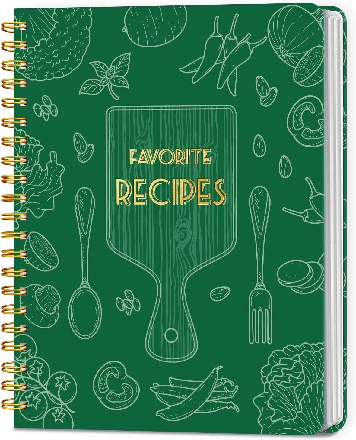 Special Offer - Recipe Book to Write in Your Own Recipes, Blank Recipe Journal, 140 Recipes - 8.5 x 11 Full-Page Recipe Organizer, Aesthetic Blank Cookbook with Perfect Layout for Family Recipes, Ideal Gift-Black