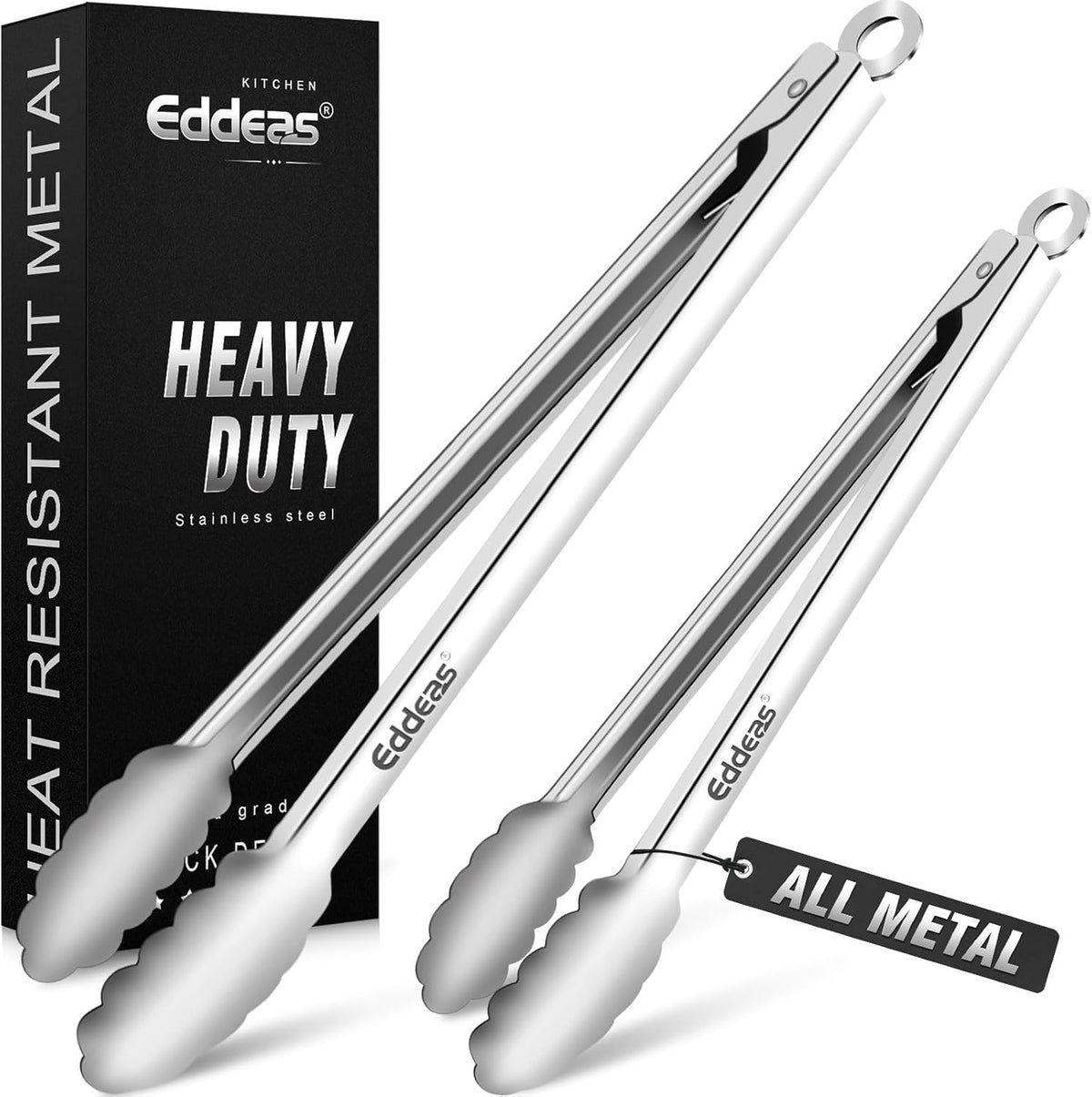 Best Seller - kitchen tweezers for cooking tweezers stainless steel tongs 12108 - Heat Resistant 600 Degrees Heavy Duty Metal Tweezers Tongs Ideal for Meat, pasta, plating Dishwasher Safe