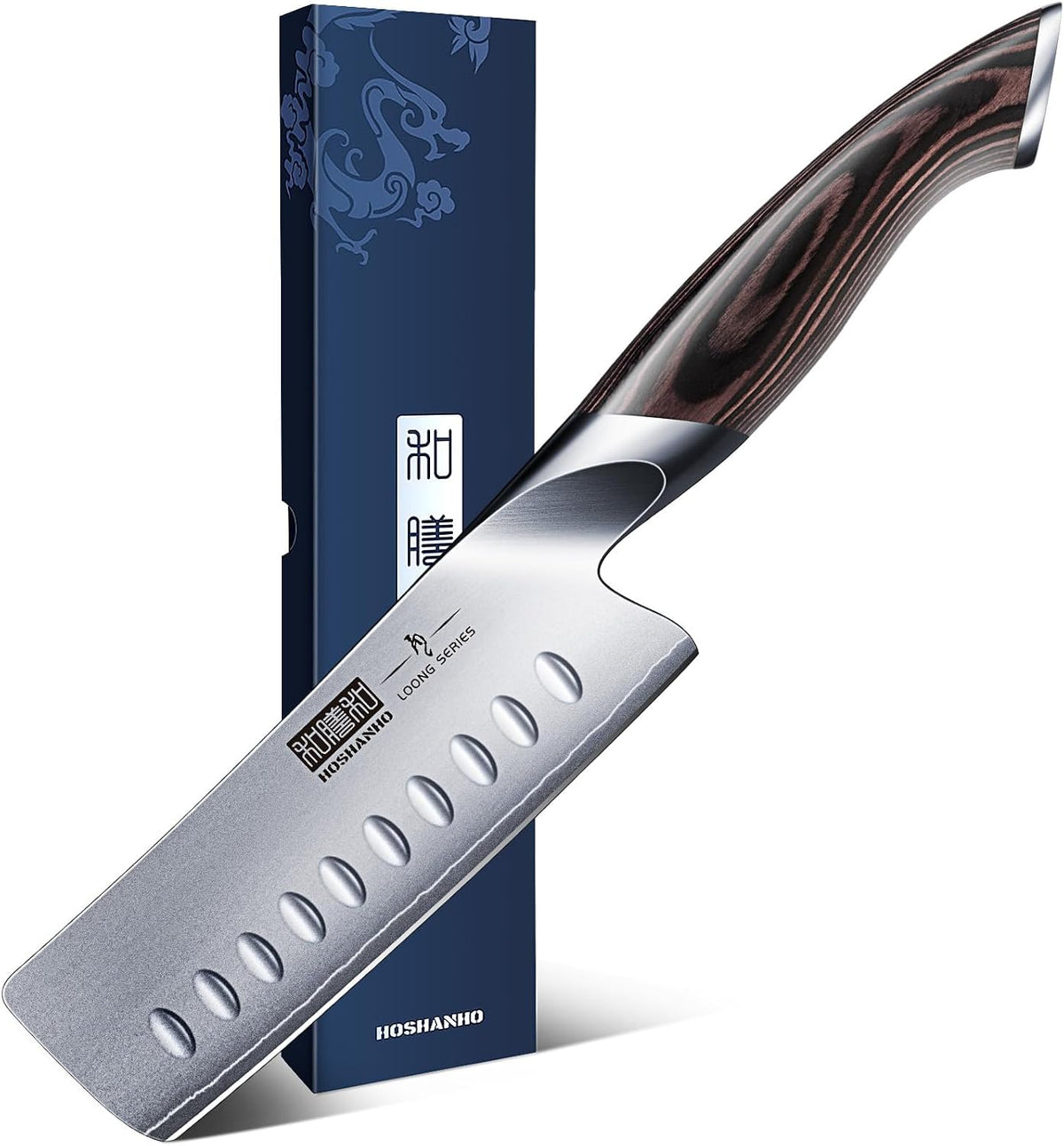 Great Value - HOSHANHO 7 Inch Nakiri Knife, Ultra Sharp Japanese Kitchen Chef Knife - Multipurpose Japanese High Carbon Stainless Steel Meat Vegetable Sharp Kitchen Knife with Ergonomic Pakkawood Handle