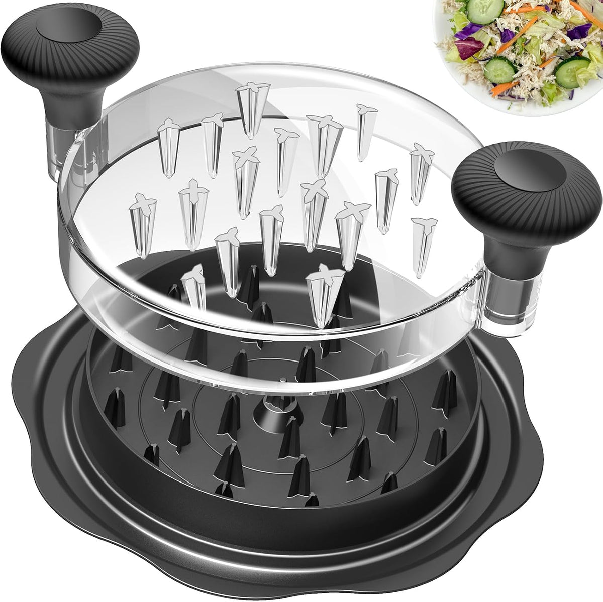 Best Seller - Ukeetap 10 Pro Large Meat Shredder Tool Twist for Seafood, Chicken, Beef, Black