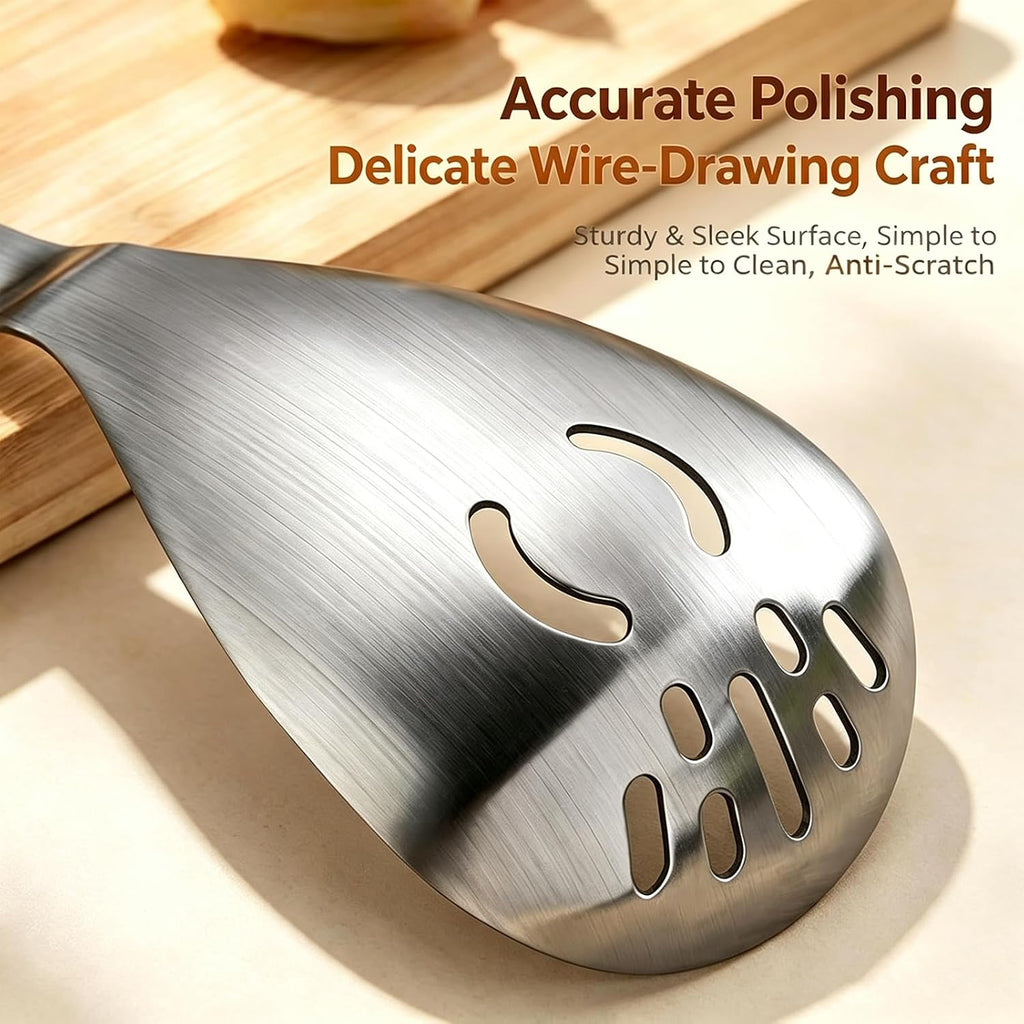 Limited-Time Deal - 5-in-1 Multifunctional Cooking Spoon Kitchen Tool - 5-in-1 spoon mashes, separates eggs, opens bottles & more. Dual-color set (A+B) saves drawer space. No more tool-switching