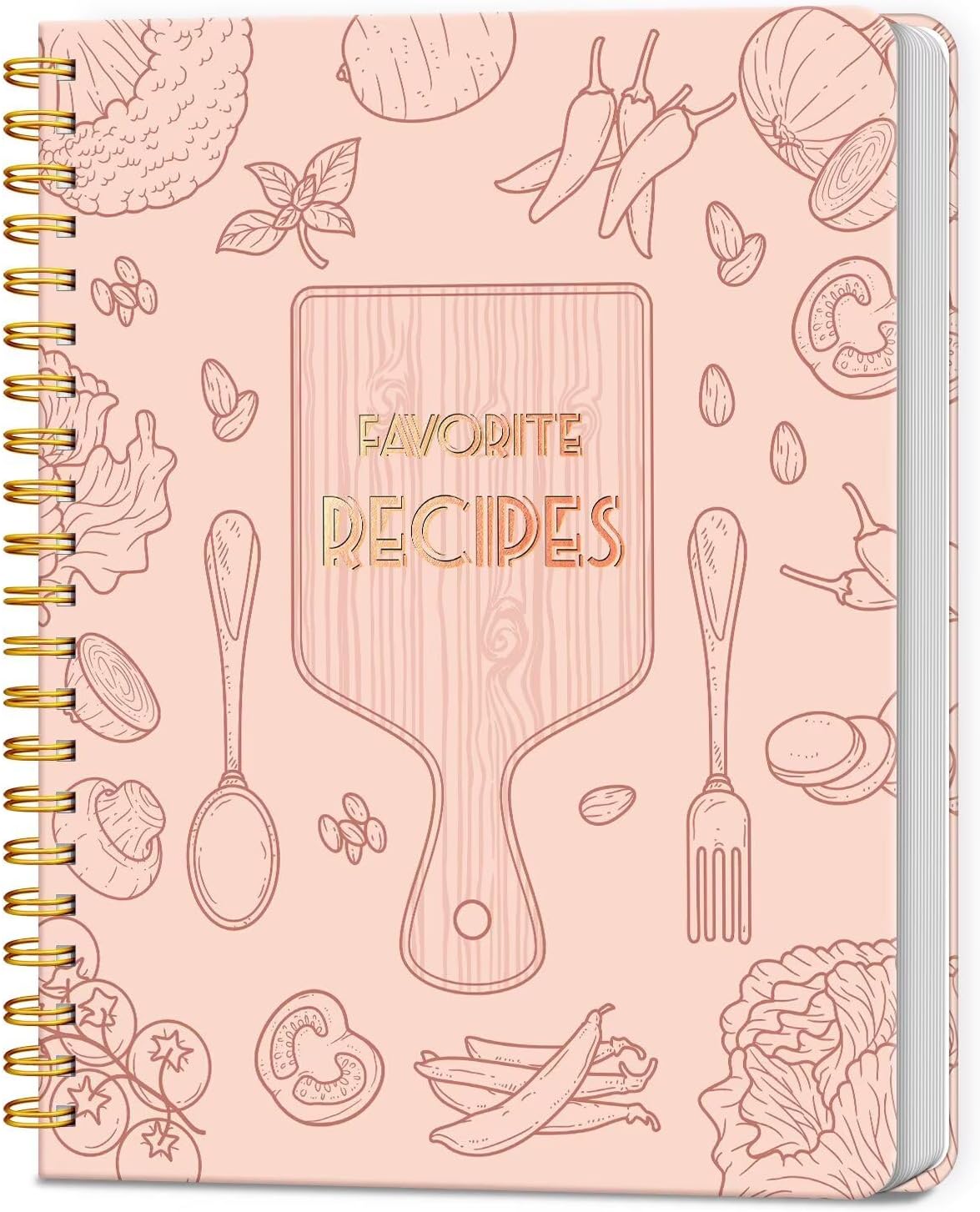 Special Offer - Recipe Book to Write in Your Own Recipes, Blank Recipe Journal, 140 Recipes - 8.5 x 11 Full-Page Recipe Organizer, Aesthetic Blank Cookbook with Perfect Layout for Family Recipes, Ideal Gift-Black