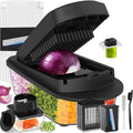 Hot Sale - 8-Blade Cook Tool & Gadget Sets, Egg Slicer Chopper Grater Set, White - Egg Slicer Vegetable Chopper Mandoline Food Grater with Container for Onion, Veggie Salad