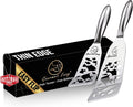 Limited-Time Deal - Gourmet Easy Fish Spatula Set, Ultra-Thin Edge for Easy Turning & Flipping - Stainless Steel Metal Spatula, One-Piece Design, Ergonomic Non-Slip Grip, Versatile Use, Dishwasher Safe, 5-Year Warranty