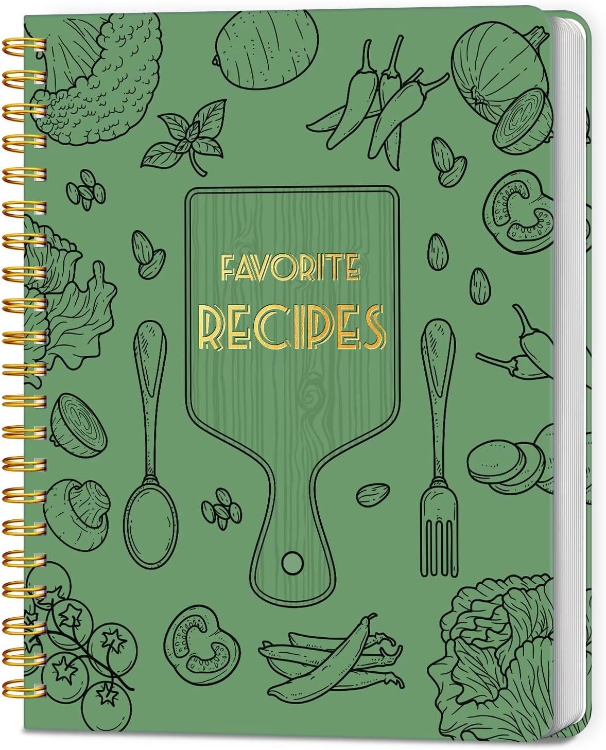 Special Offer - Recipe Book to Write in Your Own Recipes, Blank Recipe Journal, 140 Recipes - 8.5 x 11 Full-Page Recipe Organizer, Aesthetic Blank Cookbook with Perfect Layout for Family Recipes, Ideal Gift-Black