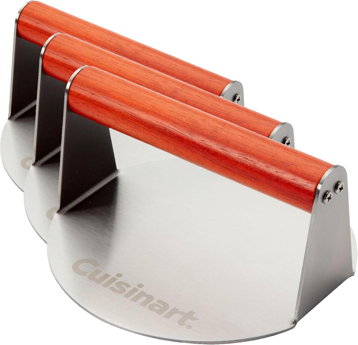 Best Seller - Cuisinart Smash Burger Press, Cast Iron, 6.5 Round Burger Smasher - Hamburger press with round flat edge for crispy carmelization, the go-to grill press for indoor and outdoor cooking, CISB-111
