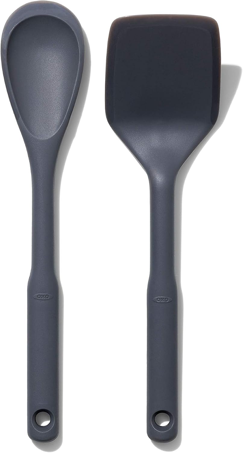 Great Value - OXO Good Grips 3-Piece Silicone Utensil Set, Gray, One size