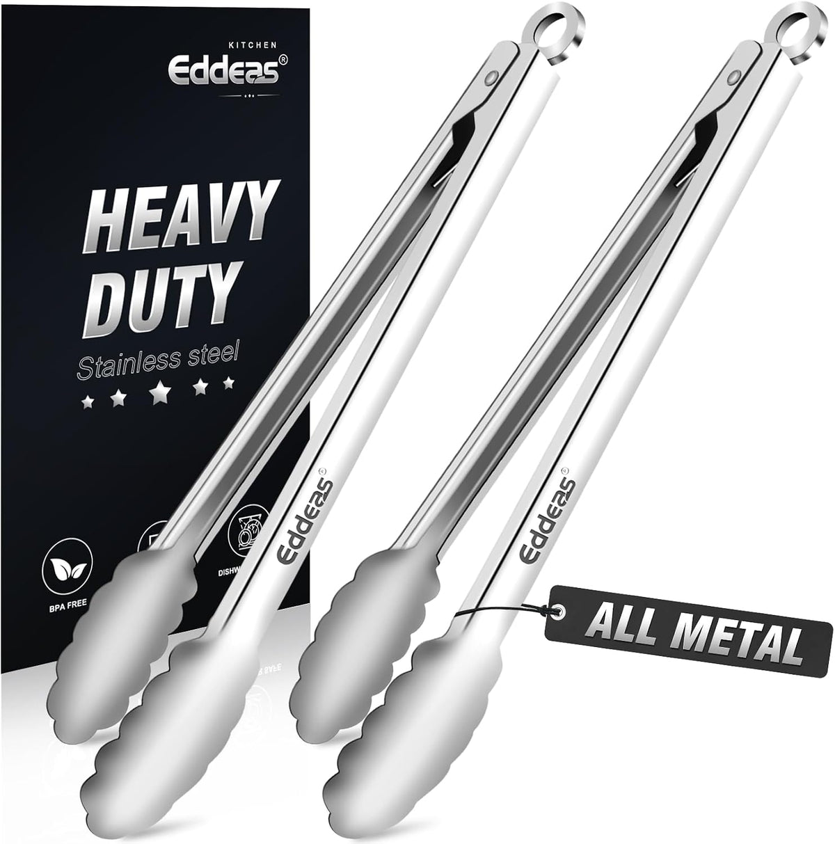 Best Seller - kitchen tweezers for cooking tweezers stainless steel tongs 12108 - Heat Resistant 600 Degrees Heavy Duty Metal Tweezers Tongs Ideal for Meat, pasta, plating Dishwasher Safe