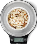 Best Seller - Amazon Basics Digital Kitchen Scale with LCD Display, Tare Function, Multiple Units, Weighs up to 11 Pounds, Batteries Included, Black and Stainless Steel