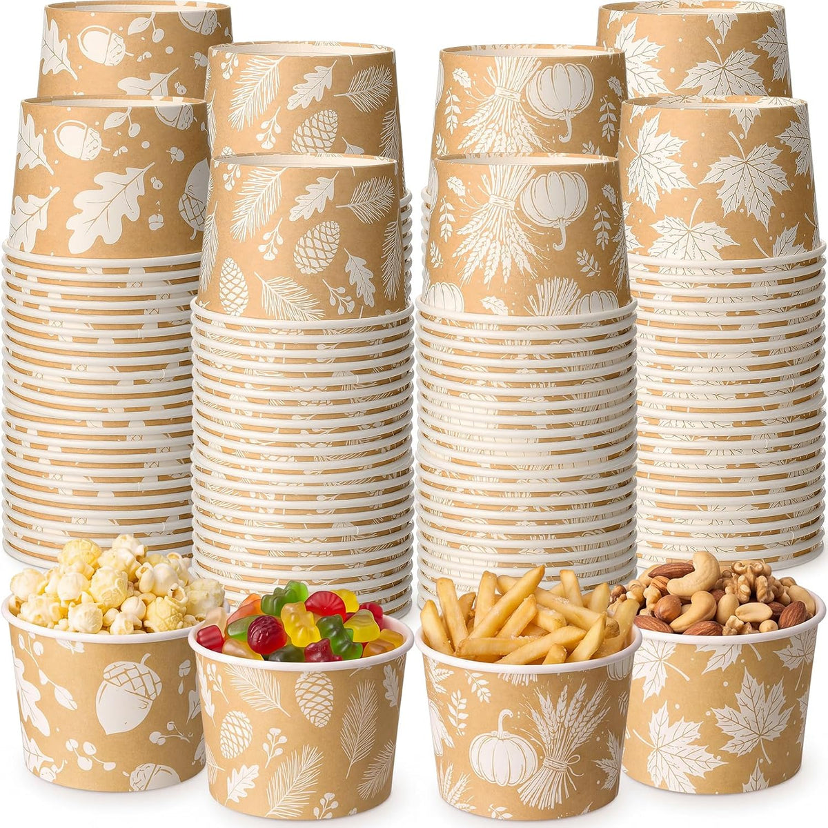 Special Offer - Romooa 300 Pack Chili Cook off Paper Snack Bowls, 9 oz Disposable - Chili Cook off Award Cups, Tasting Sample Soup Cups for Chili Cook off Prizes Contest, BBQ Tailgate Game Party Decoration
