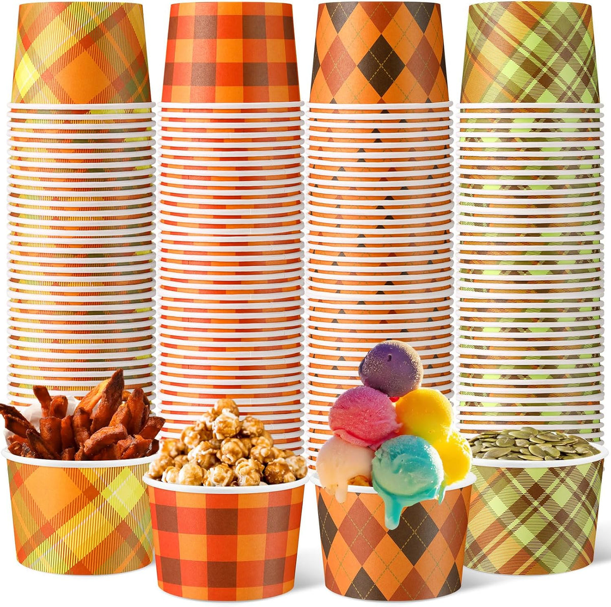 Special Offer - Romooa 300 Pack Chili Cook off Paper Snack Bowls, 9 oz Disposable - Chili Cook off Award Cups, Tasting Sample Soup Cups for Chili Cook off Prizes Contest, BBQ Tailgate Game Party Decoration