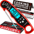 Great Value - Alpha Grillers Meat Thermometer Digital, Stocking Stuffers Gifts for Men - 1-2 Second Ultra-Fast Response Time, Bright Backlit Display, Waterproof (IP67), Pre-Calibrated & Ready to Use