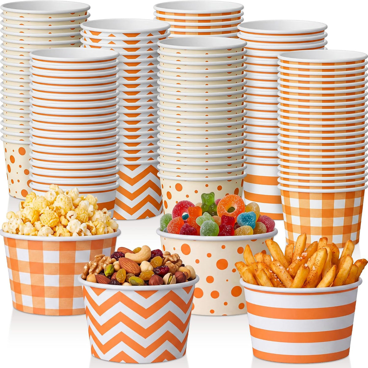 Special Offer - Romooa 300 Pack Chili Cook off Paper Snack Bowls, 9 oz Disposable - Chili Cook off Award Cups, Tasting Sample Soup Cups for Chili Cook off Prizes Contest, BBQ Tailgate Game Party Decoration