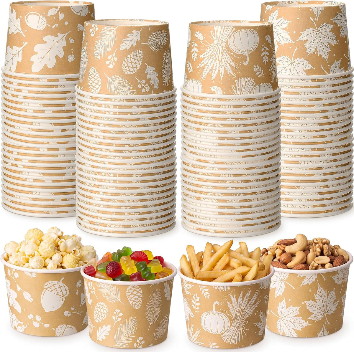 Special Offer - Romooa 300 Pack Chili Cook off Paper Snack Bowls, 9 oz Disposable - Chili Cook off Award Cups, Tasting Sample Soup Cups for Chili Cook off Prizes Contest, BBQ Tailgate Game Party Decoration